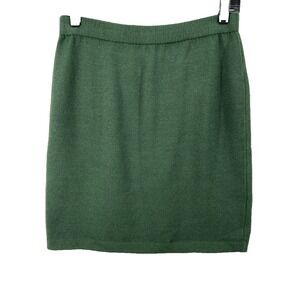 St.John Collection SKIRT size 6 Green Santana Knit Straight Pencil USA